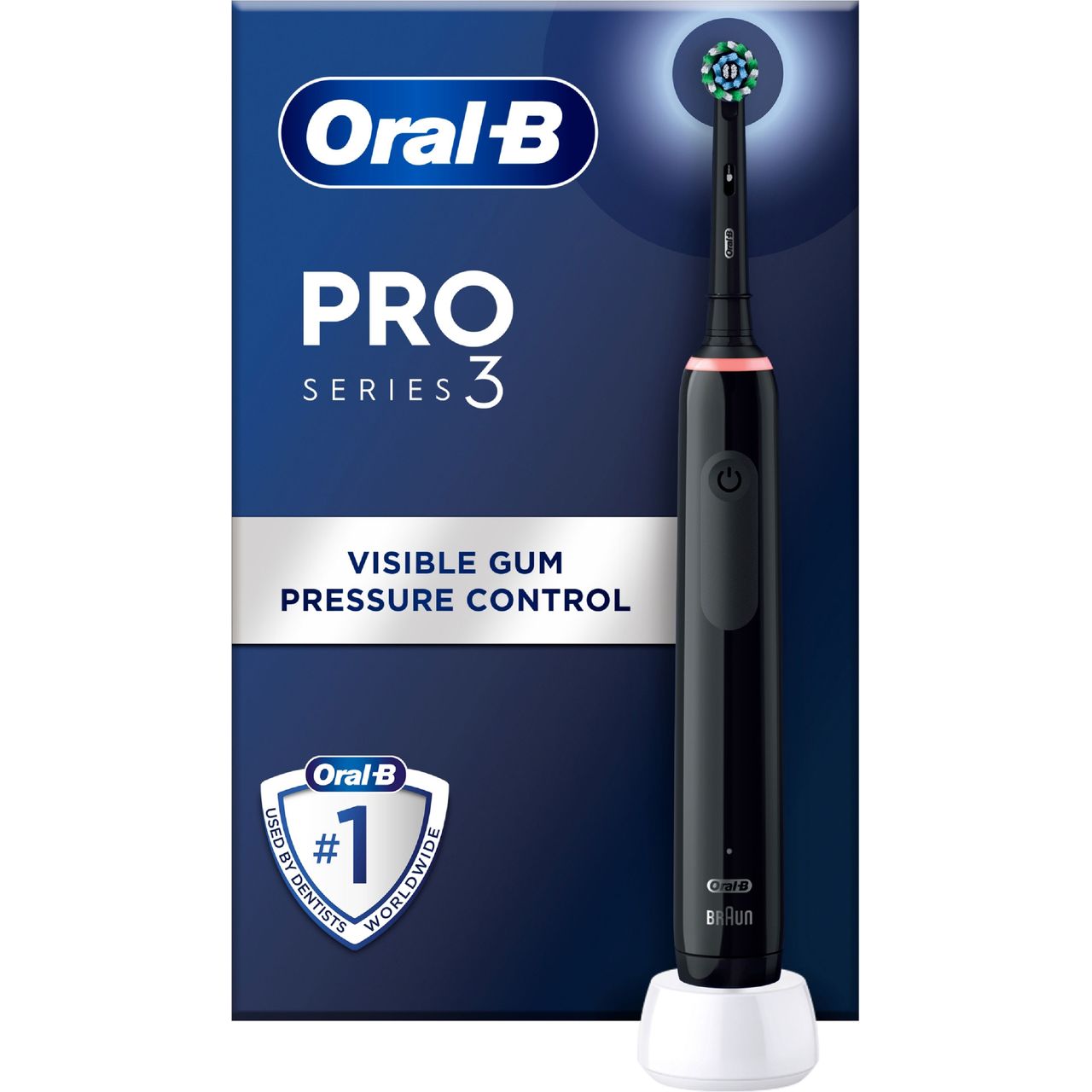 Oral-B PRO 3 ブラック 本体 ブラウン オーラルB PRO3 ブラック 電動歯ブラシ D5075135BK