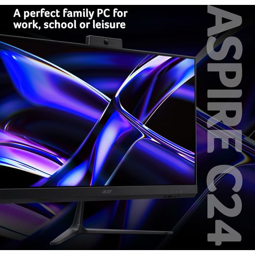 Acer Aspire C24-B 23.8" - Intel® Core™ 5, 512GB SSD - Black - Annotation -aspire c24