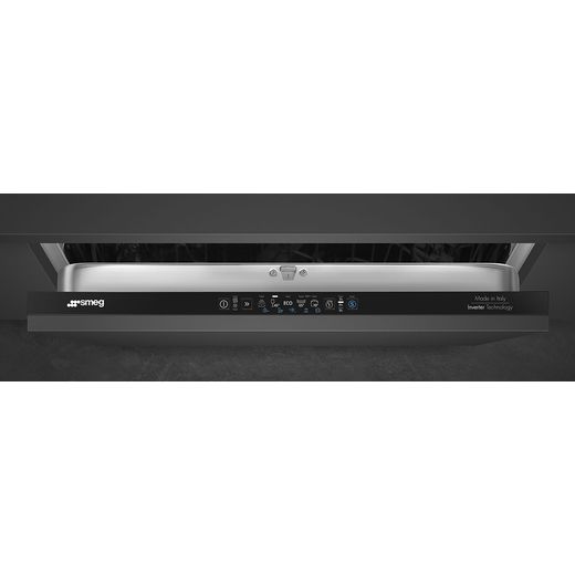 Smeg Integrated Standard Dishwasher - Black - Control panel shot 