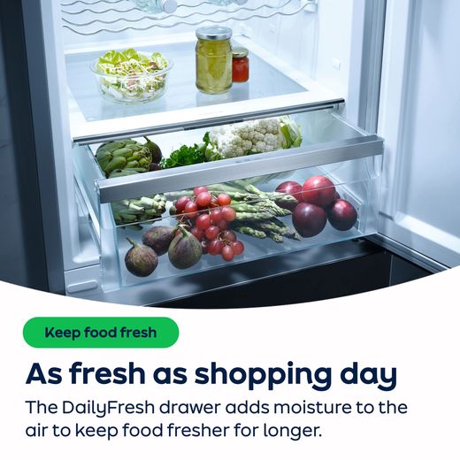Miele 60/40 Frost Free Fridge Freezer - White - AO Annotation - DailyFresh
