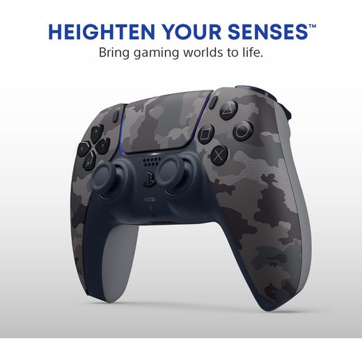 PlayStation DualSense™ Gaming Controller For PlayStation 5 - Grey Camouflage - Annotation - Heighten your senses