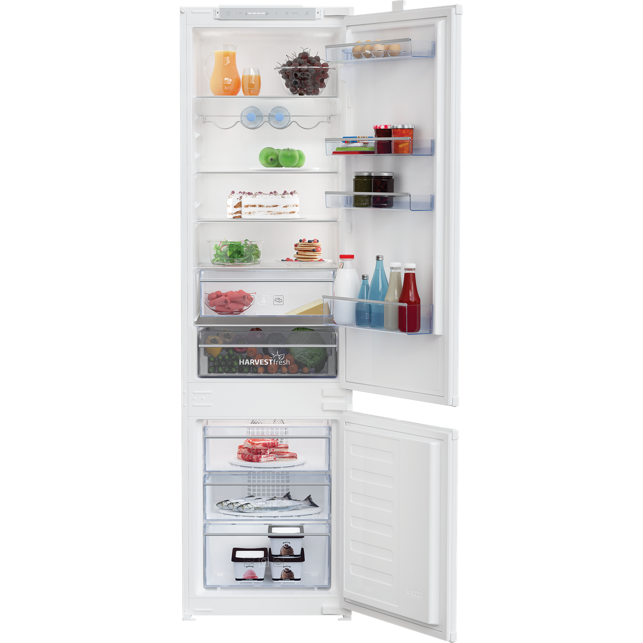 Beko HarvestFresh BCFDV3973 Integrated 70/30 Frost Free Fridge Freezer with Sliding Door Fixing Kit Review