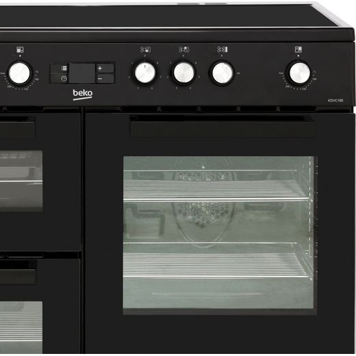 Beko KDVC100K 100cm Electric Range Cooker with Ceramic Hob - Black