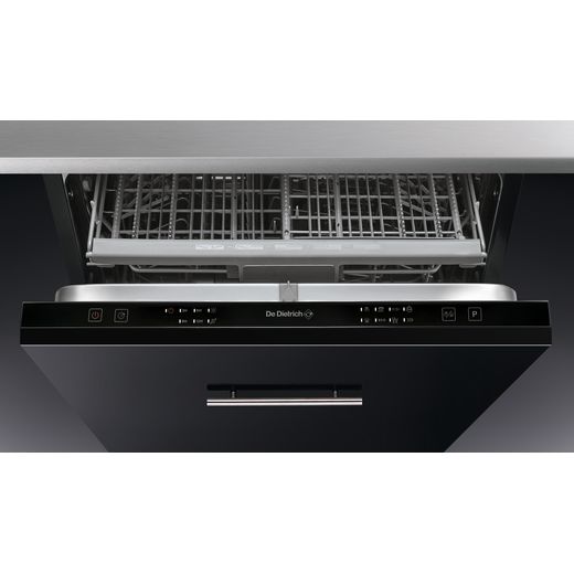 De Dietrich DV14442JU Fully Integrated Standard Dishwasher - Black Control Panel - A++ Rated
