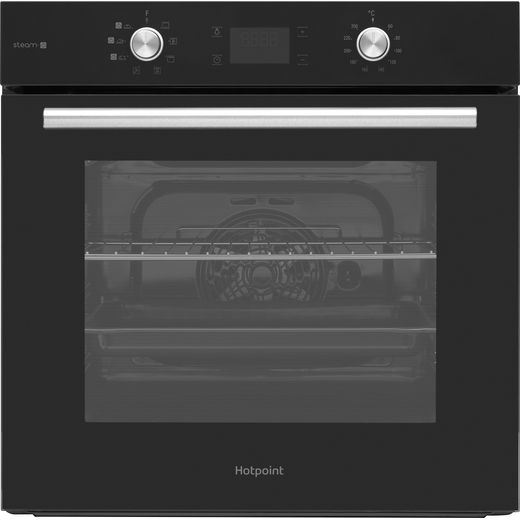 Hotpoint FA4S541JBLGH Built In Electric Single Oven with added Steam Function - Black - A Rated