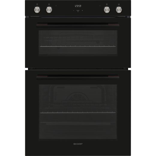 Sharp K-90D06BM1-EN Built In Electric Double Oven - Black - A Rated