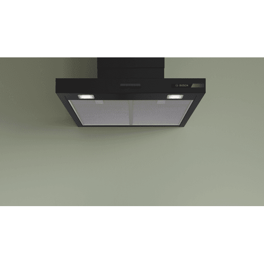 Bosch 60cm Cooker Hood - Black - Cooker hood in kitchen