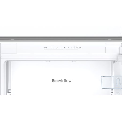 Bosch Series 2 Integrated Fridge Freezer with Sliding Door Fixing Kit - White - Control panel shot
