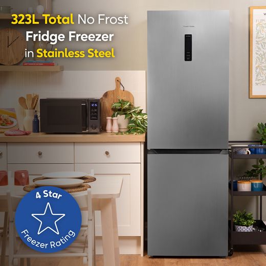 Russell Hobbs RH184FF602C1SS 184cm 60/40 Frost Free Fridge Freezer - Stainless Steel  - Annotation - 4 star freezing shot