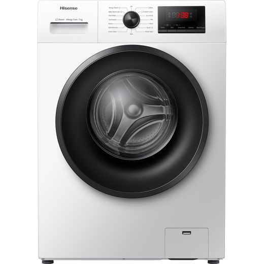 Hisense WFPV7012EM 7Kg Washing Machine with 1200 rpm - White - E Rated