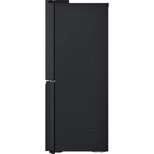 LG NatureFRESH™ American Fridge Freezer - Essence Black Steel - Side shot