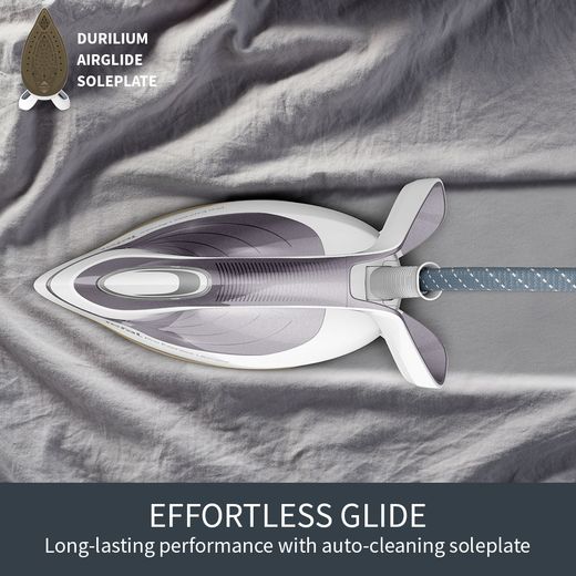 Tefal Pro Express Ultimate II Steam Generator Iron - Grey - Annotation - effortless glide shot