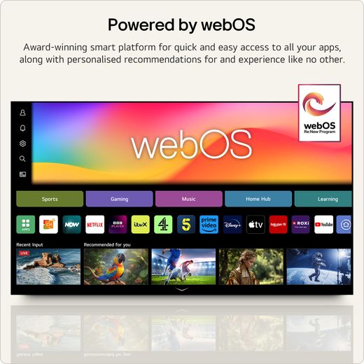 LG 65" 4K Ultra HD MiniLED Smart TV  - Annotation - webOS