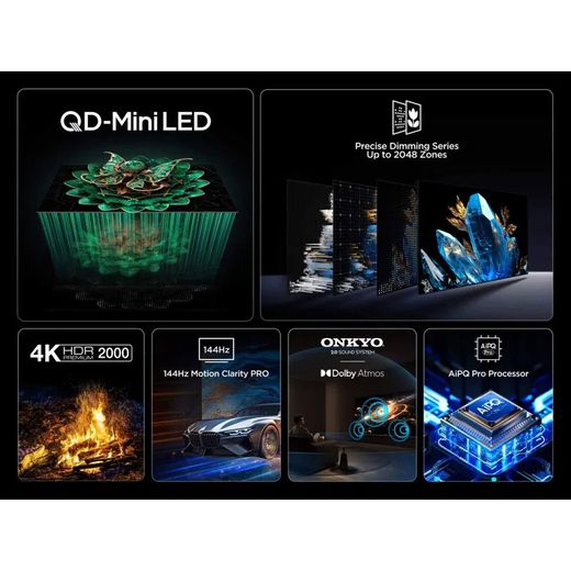 TCL C7L 50" 4K Ultra HD QLED Smart Google TV  - Annotation - feature