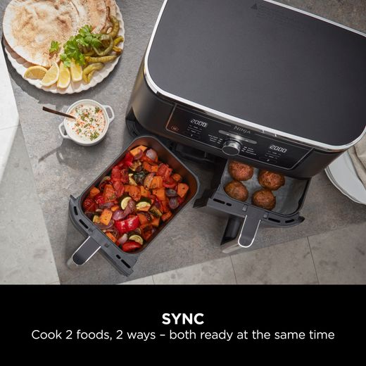 Ninja Foodi Max Dual Zone AF400UK Air Fryer - Black - Annotation - Sync
