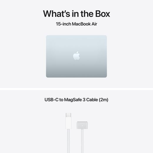 Apple MacBook Air, - Sky Blue - Annotation - Whats in the box