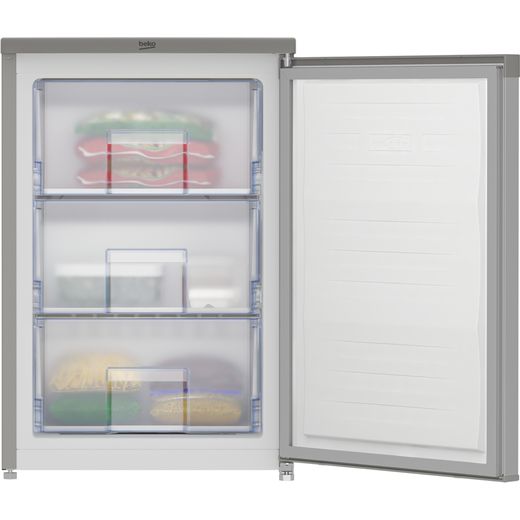 Beko Under Counter Freezer - Silver - Door open