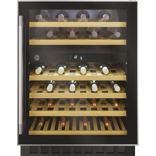 Hoover H-WINE 700 HWCB60UK/N Built In Wine Cooler - Black - G Rated