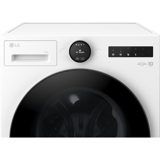 LG VX70 Series AI Direct Drive™ F4X7013TWB 13 kg 1400 Spin Washing Machine - White - Control panel
