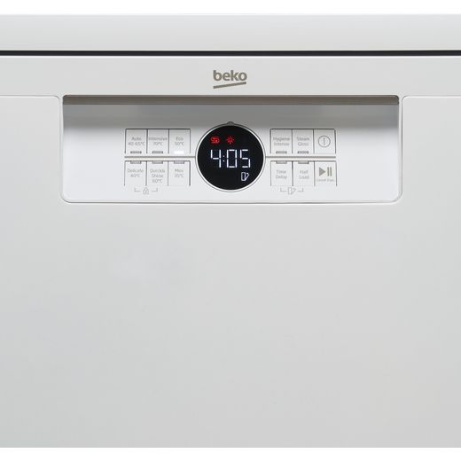 Beko HygieneIntense™ Standard Dishwasher - White - Control panel
