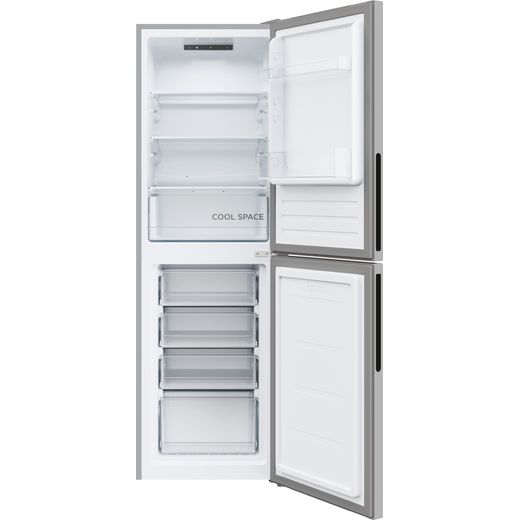 Hoover Fridge Freezer - Silver - Front with door open shot