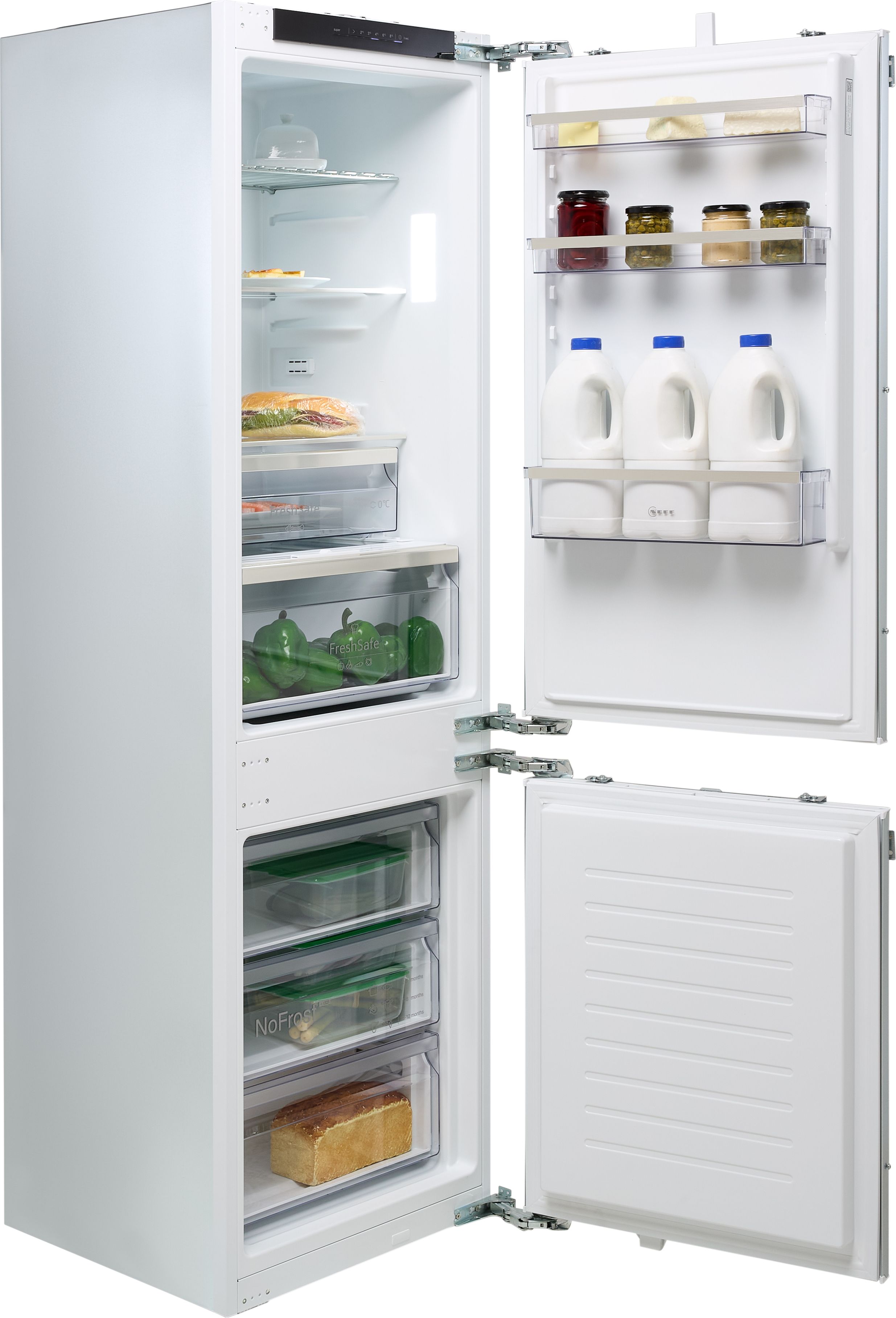 NEFF KI7862FE0G Built-in Fridge Freezer 260L No Frost White