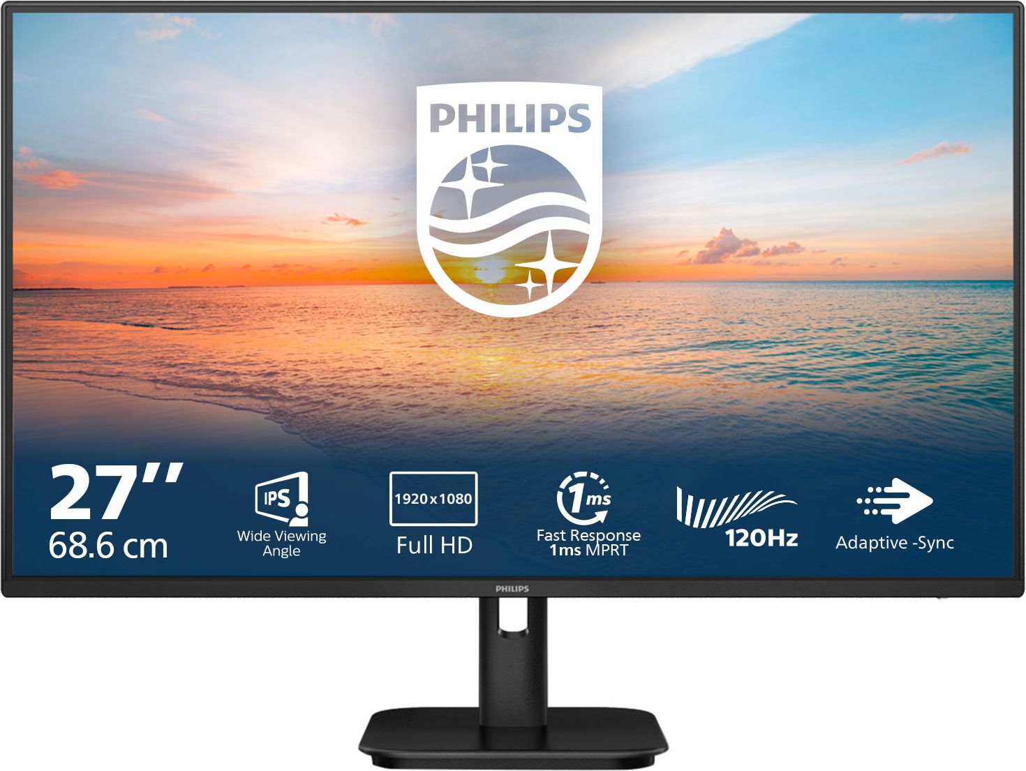 Philips 1000 series 27E1N1100A/00 computer monitor 68.6 cm (27") 1920 x 1080 pixels Full HD LCD Black