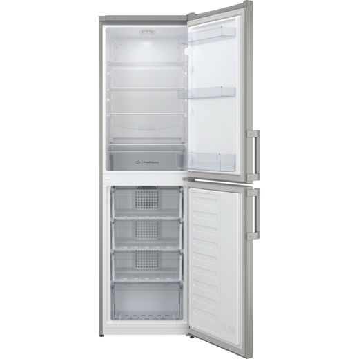 Indesit 50/50 Fridge Freezer - Silver Front with door open shot