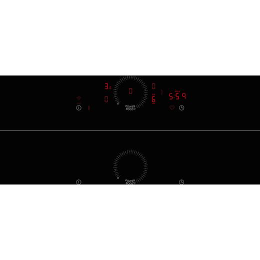 NEFF T58FHW1L0 80cm Induction Hob - Black - Control panel shot