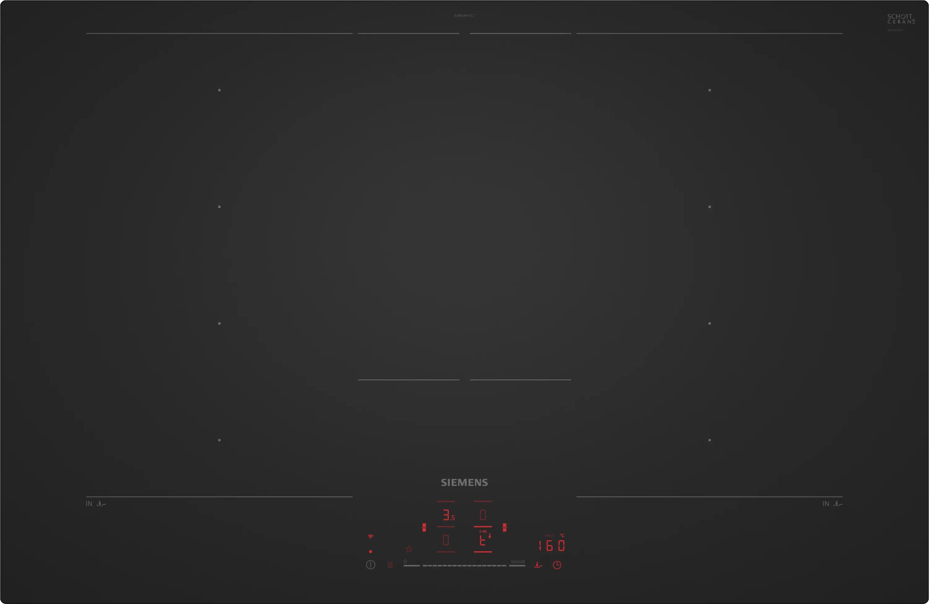Siemens iQ700 EX81AHYC1E 80cm Induction Hob - Black