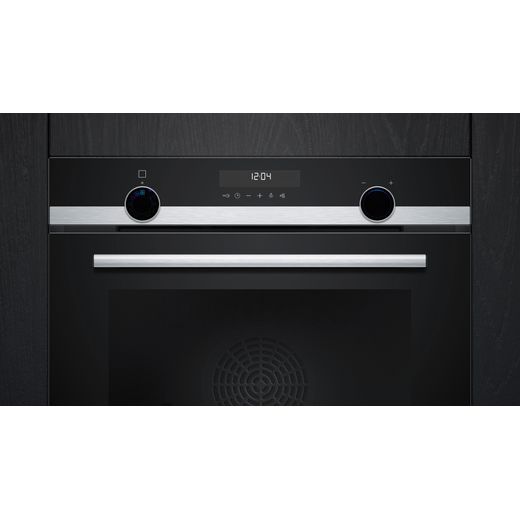 Siemens IQ-500 Built In Electric Single Oven - Stainless Steel - Close up control panel shot