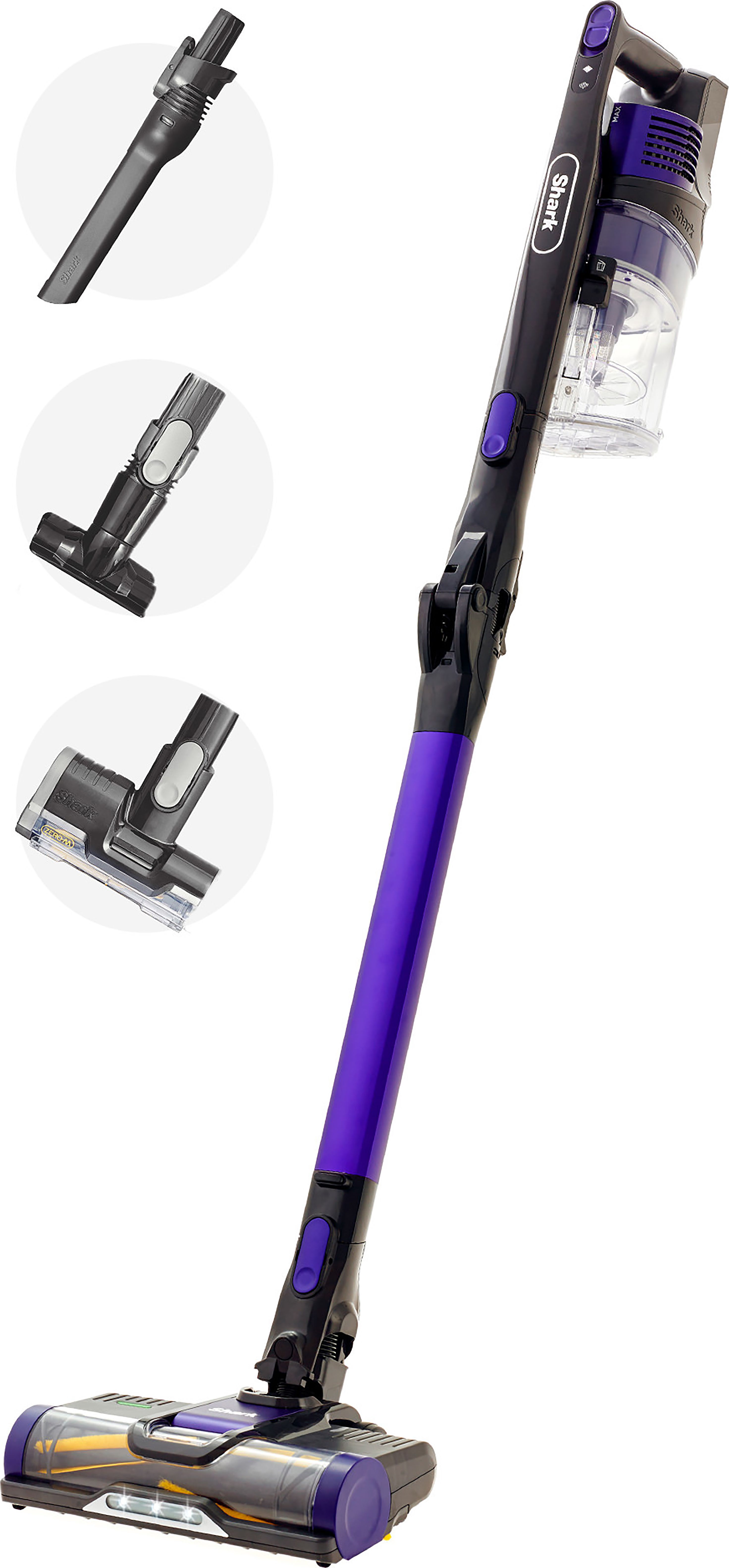 Shark Anti-Hair Wrap IZ202UKT Cordless Vacuum Cleaner with up to 40 Minutes Run Time - Purple, Purple