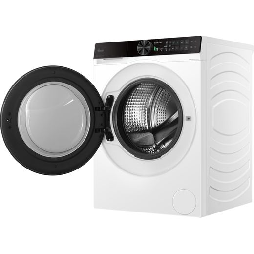 Hoover Pro Wash Series 7 HBQD 49SBL10U-80 9kg WiFi Connected Washing Machine with 1400 rpm - White - left perspective with door open shot