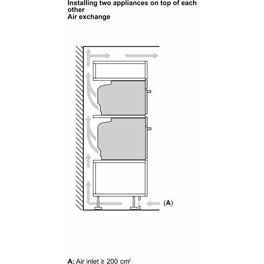 NEFF N70 Slide & Hide® Built In Electric Single Oven - Graphite - Annotation - Dimension shot