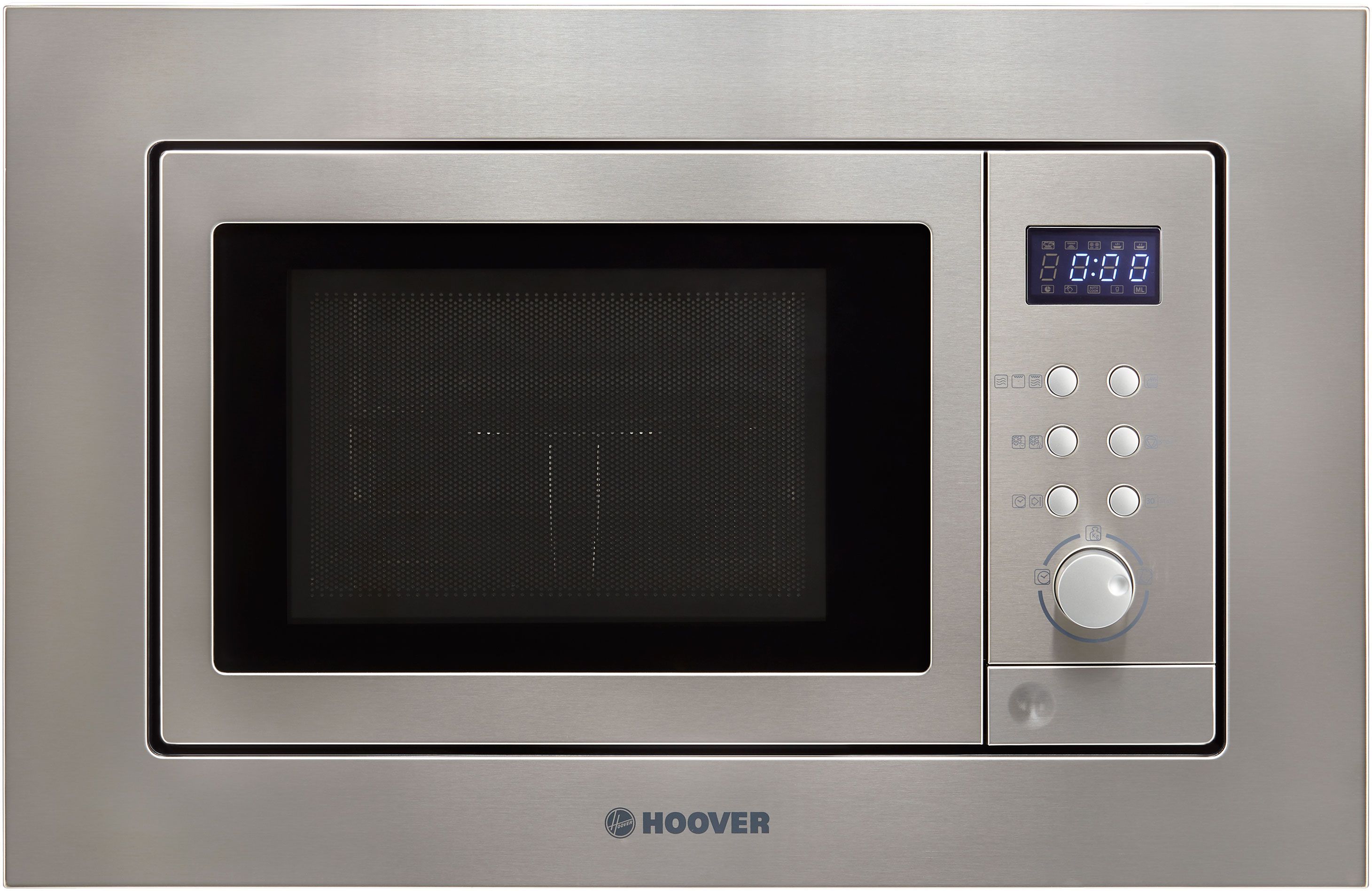 Hoover H-MICROWAVE 100 HM20GX 38cm tall, 60cm wide, Built In Compact Microwave - Stainless Steel, Stainless Steel