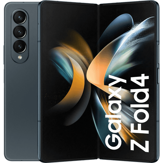 Samsung Galaxy Z Fold4 5G 256 GB Folding Smart Phone in Grey / Green