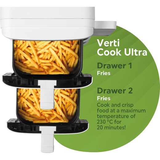 Salter Verticook Ultra EK6642WHT Air Fryer - White - Annotation - Venti cook ultra shot