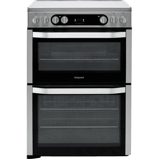 Hotpoint HDM67V9HCX/UK Electric Cooker with Ceramic Hob - Silver - A/A Rated