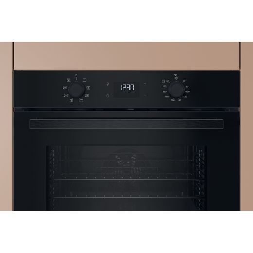 Hotpoint HO 455H B UK Electric Single Oven Black - Control panel shot 