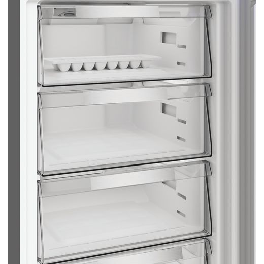 Hotpoint HPKF 6353 XBR4UK 192cm High 50/50 No Frost Fridge Freezer - Dark Inox - Close up freezer drawer shot