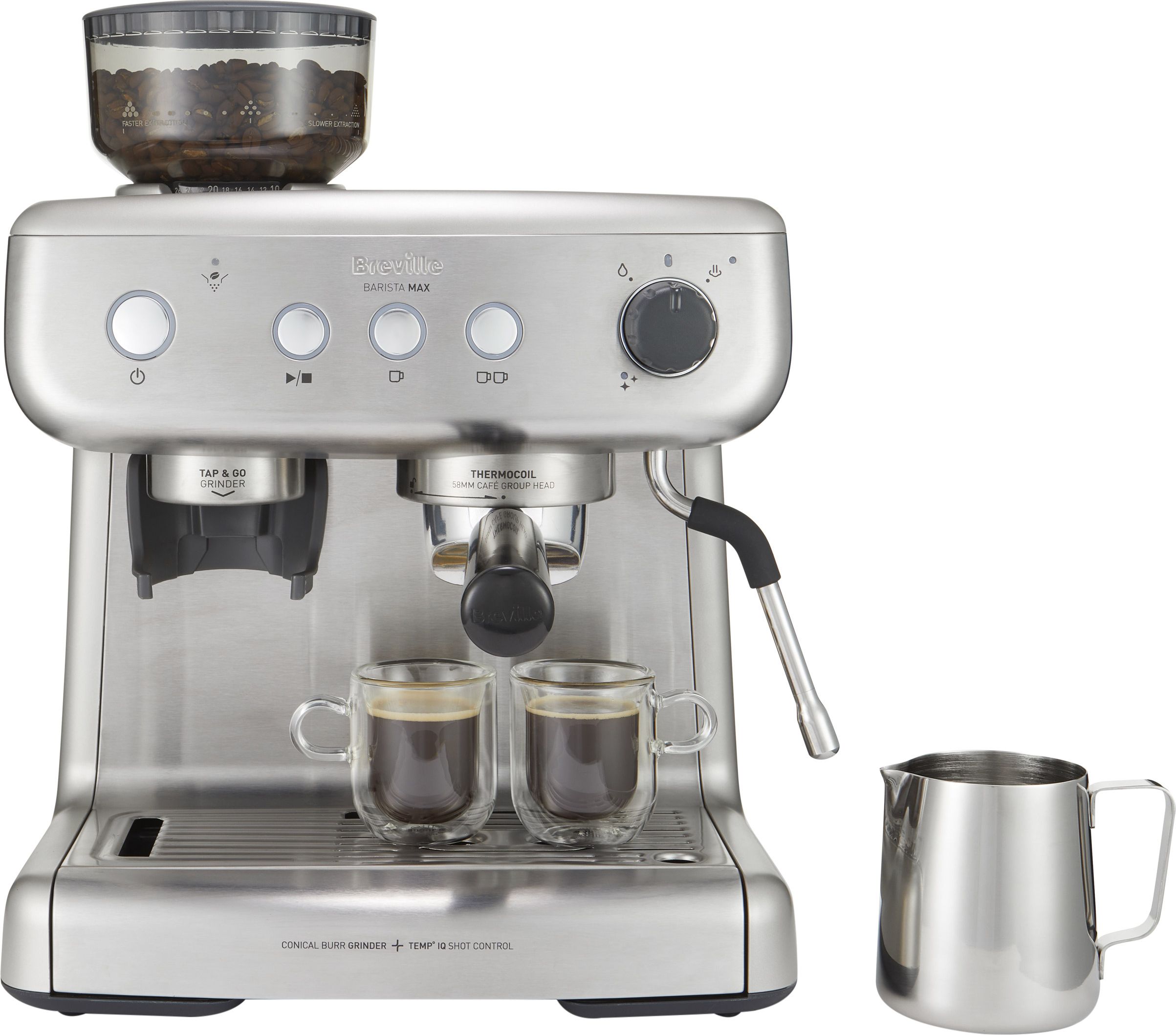 Breville Barista Max Espresso Machine - Stainless Steel - VCF126
