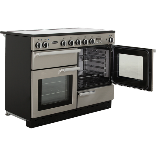 Rangemaster Professional Plus 110cm Electric Range Cooker with Induction Hob - Stainless Steel