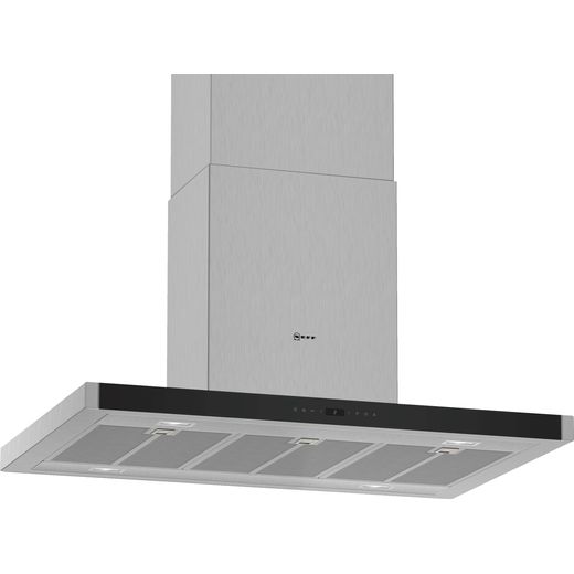 NEFF N70 I96BMP5N0B 90 cm Island Cooker Hood - Stainless Steel - A+ Rated
