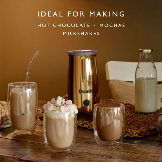 Dualit 84142 Milk Frother - Copper - Annotation - Ideal for making shot
