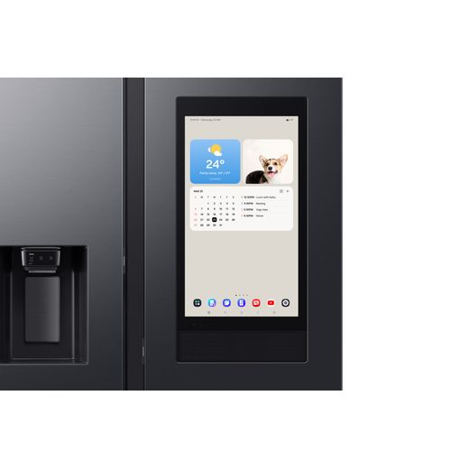 Samsung Family Hub™ American Fridge Freezer - Black - External screen