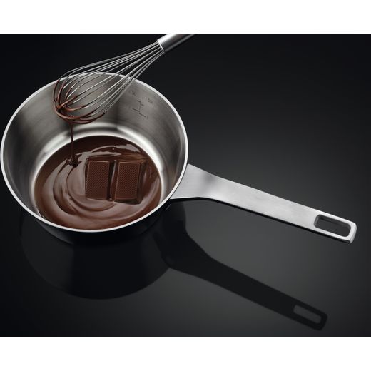 AEG SurroundCook Electric Cooker with - Black - Pan on hob shot