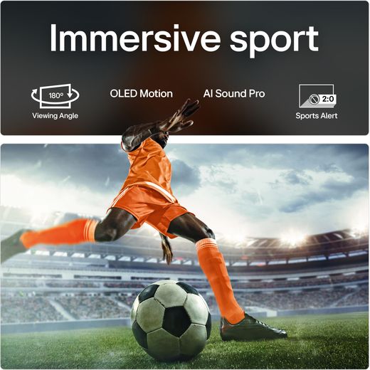 LG C55LA 55" 4K Ultra HD OLED Smart TV - Annotation - Sport
