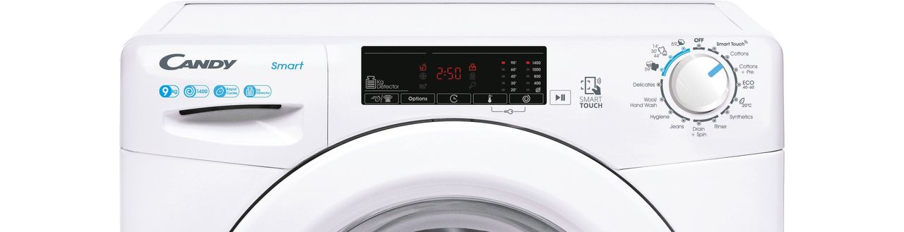 Lavadora Candy blanca 9kg CS149TE-80 OUTLET – House Factory