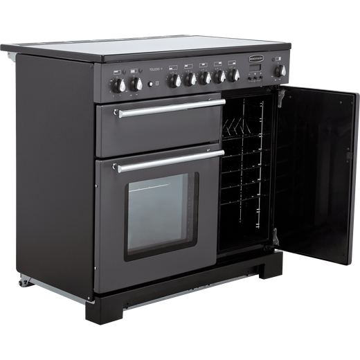 Rangemaster Toledo + 90cm Electric Range Cooker with Induction Hob - Slate
