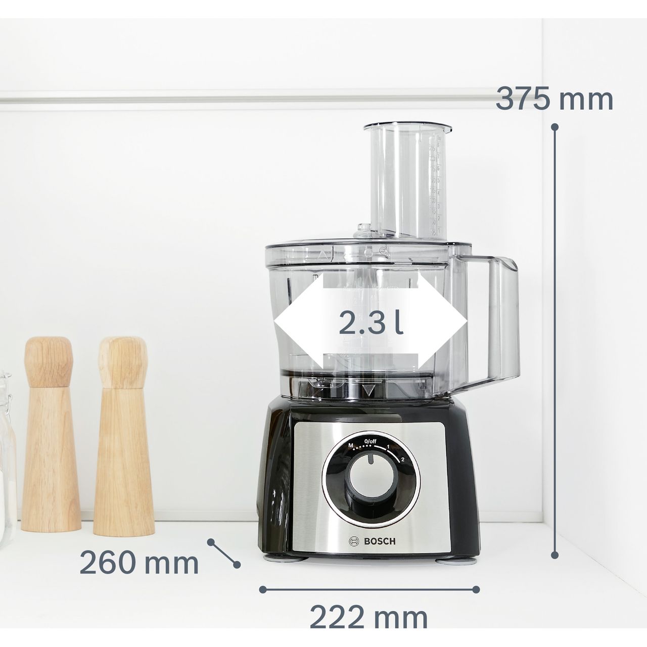 Buy Bosch MultiTalent 3 MCM3501MGB Compact 800 W Food Processor - Black and  Stainless Steel Online at desertcartMalaysia